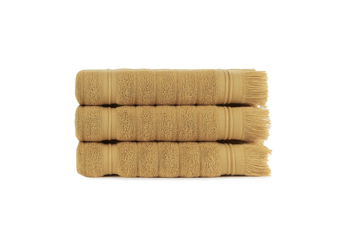 Conjunto toalhas com franjas 500 g/M² NATURAL