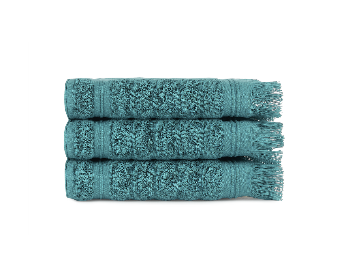 Conjunto toalhas com franjas 500 g/M² NATURAL