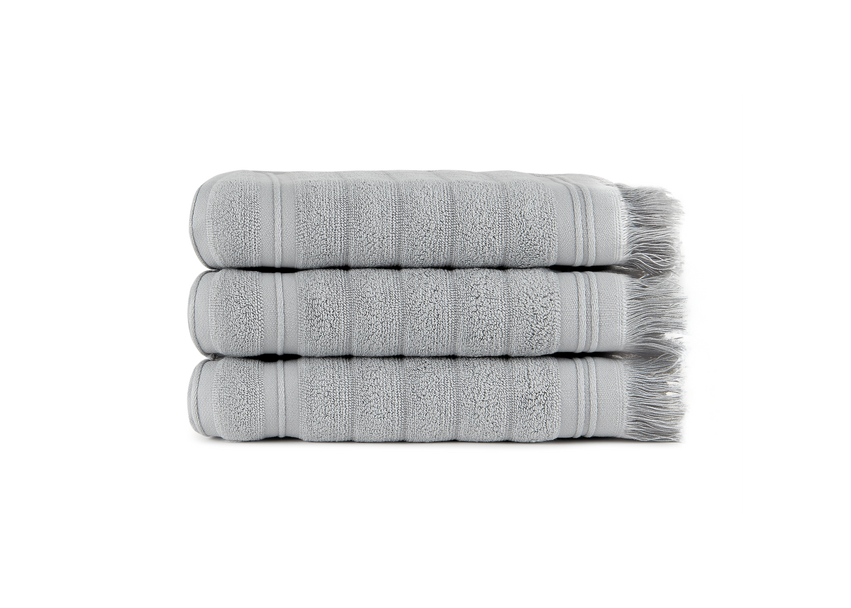 Conjunto toalhas com franjas 500 g/M² NATURAL